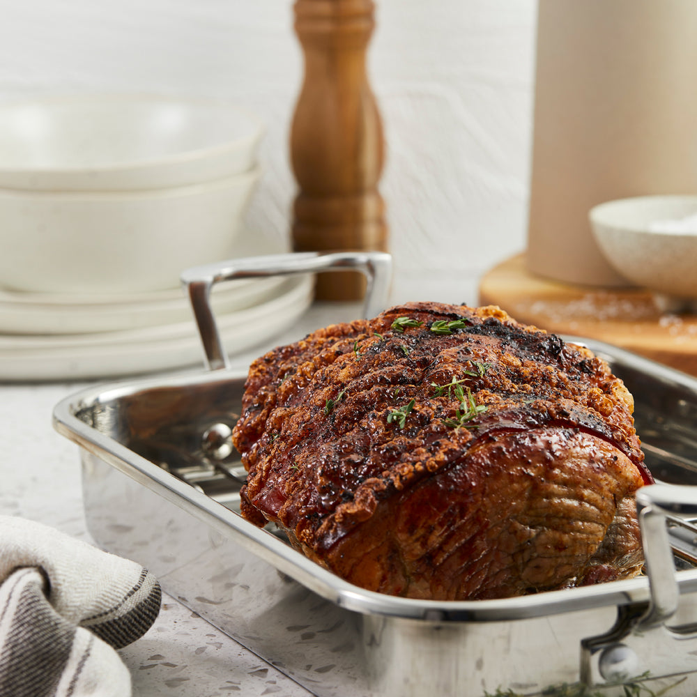 Baccarat iconiX 9 Piece Stainless Steel Cookware Set with Roaster at House