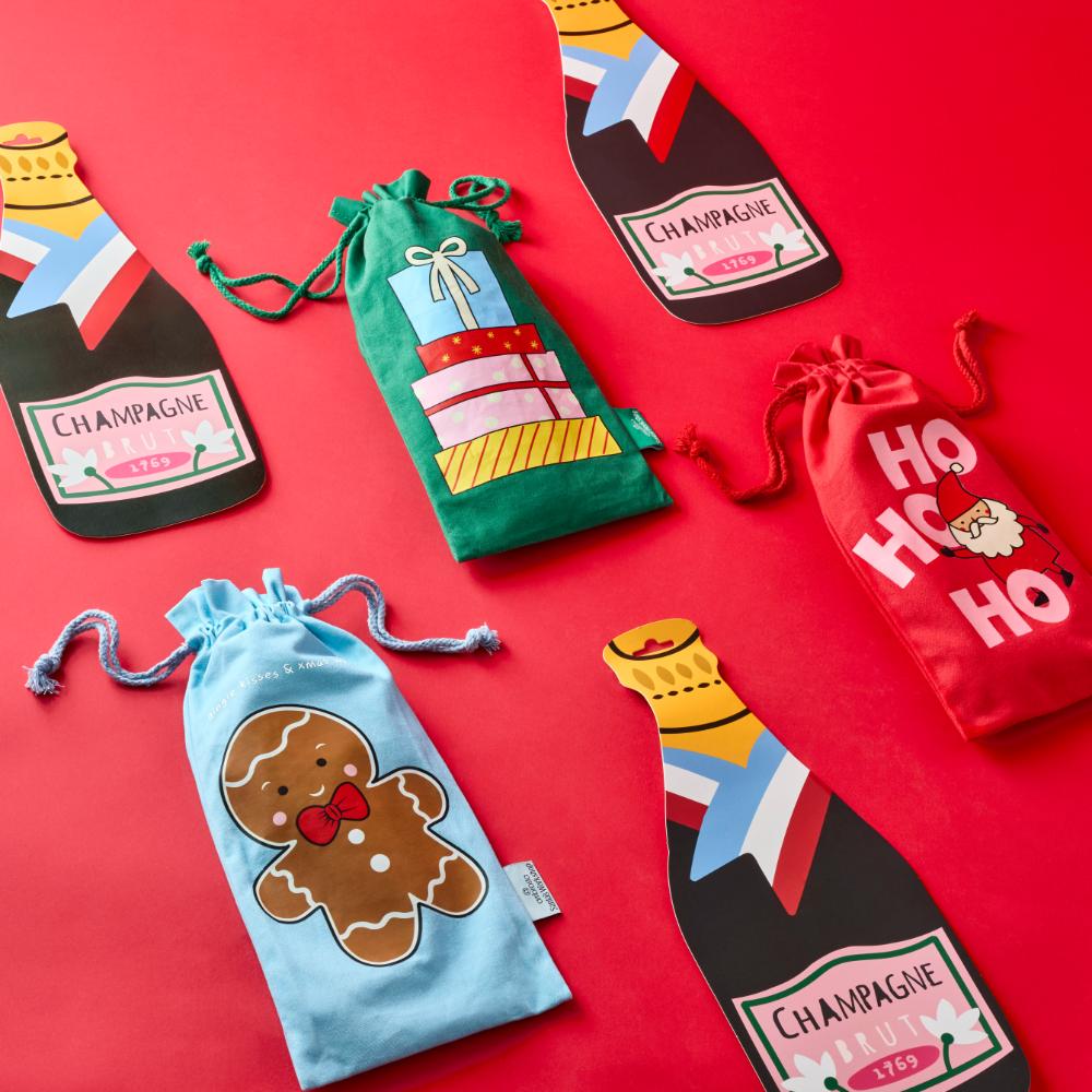 Ambrosia Santas Workshop Wine Bag - Surprise Stocking Filler