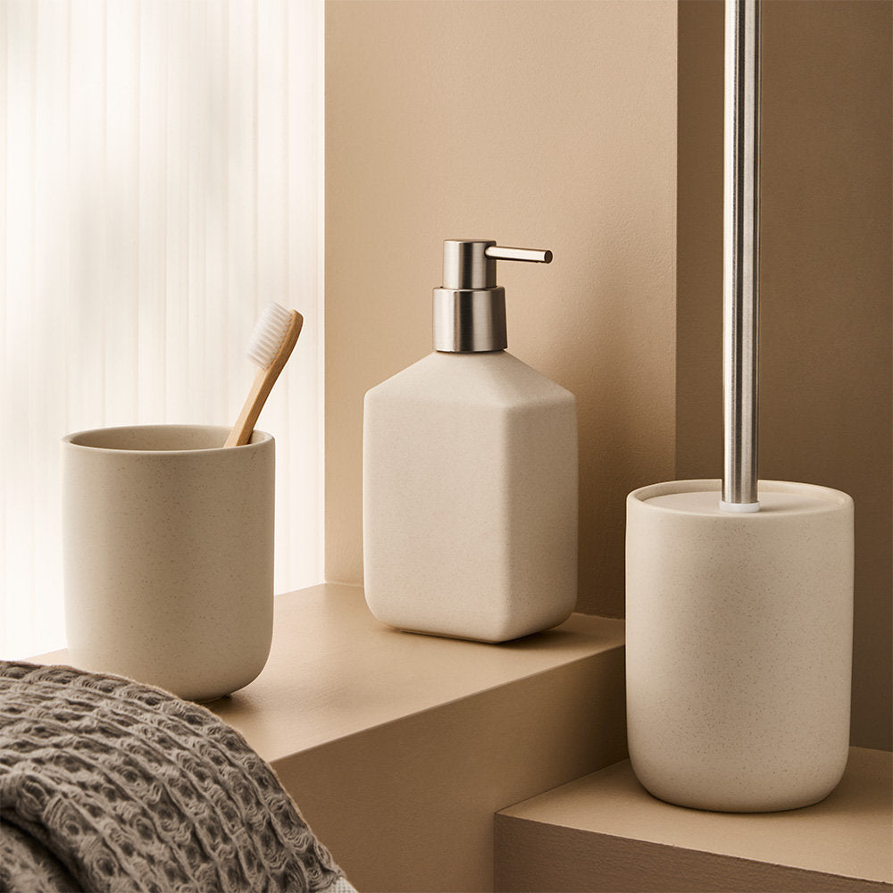 Salt & Pepper River Toilet Brush Holder