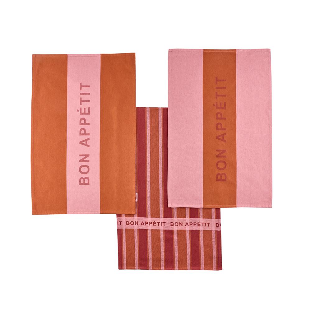 Alex Liddy Rustica Set Of 3 Tea Towels