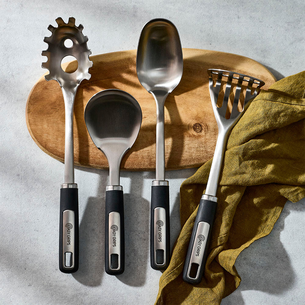 Easy Grips Stainless Steel Spoon Black