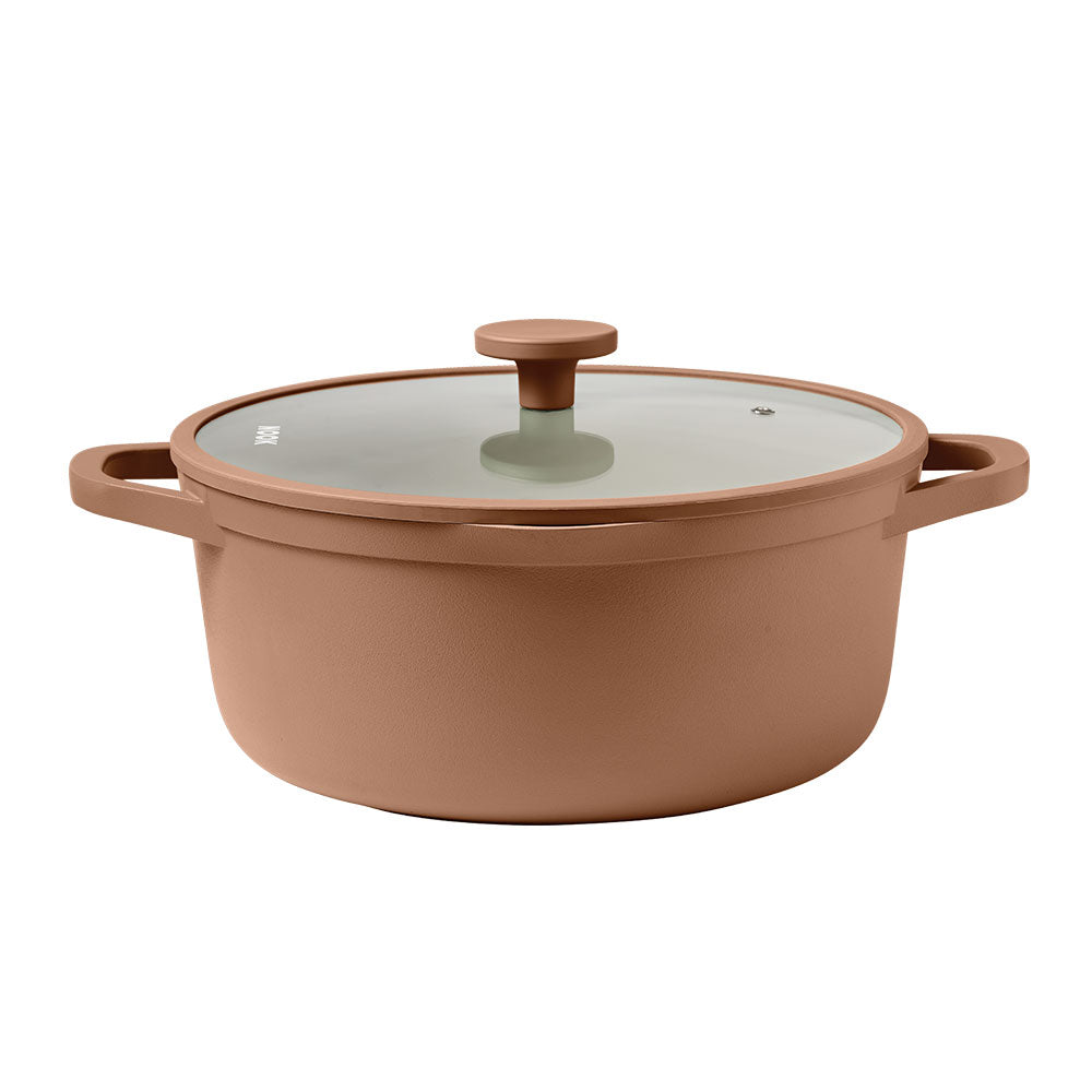 NOOK by Baccarat 6 Piece Cookware Set Terracotta