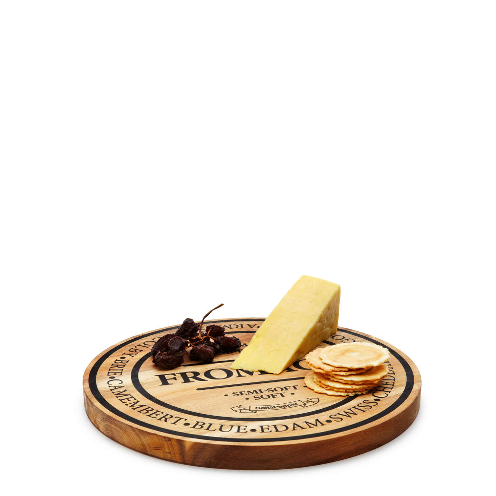 Salt & Pepper Fromage Round Cheese Board 28cm