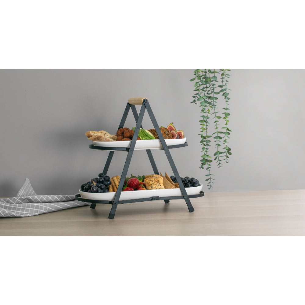 Ladelle Alto Serve & Share 2 Tier Serving Tower