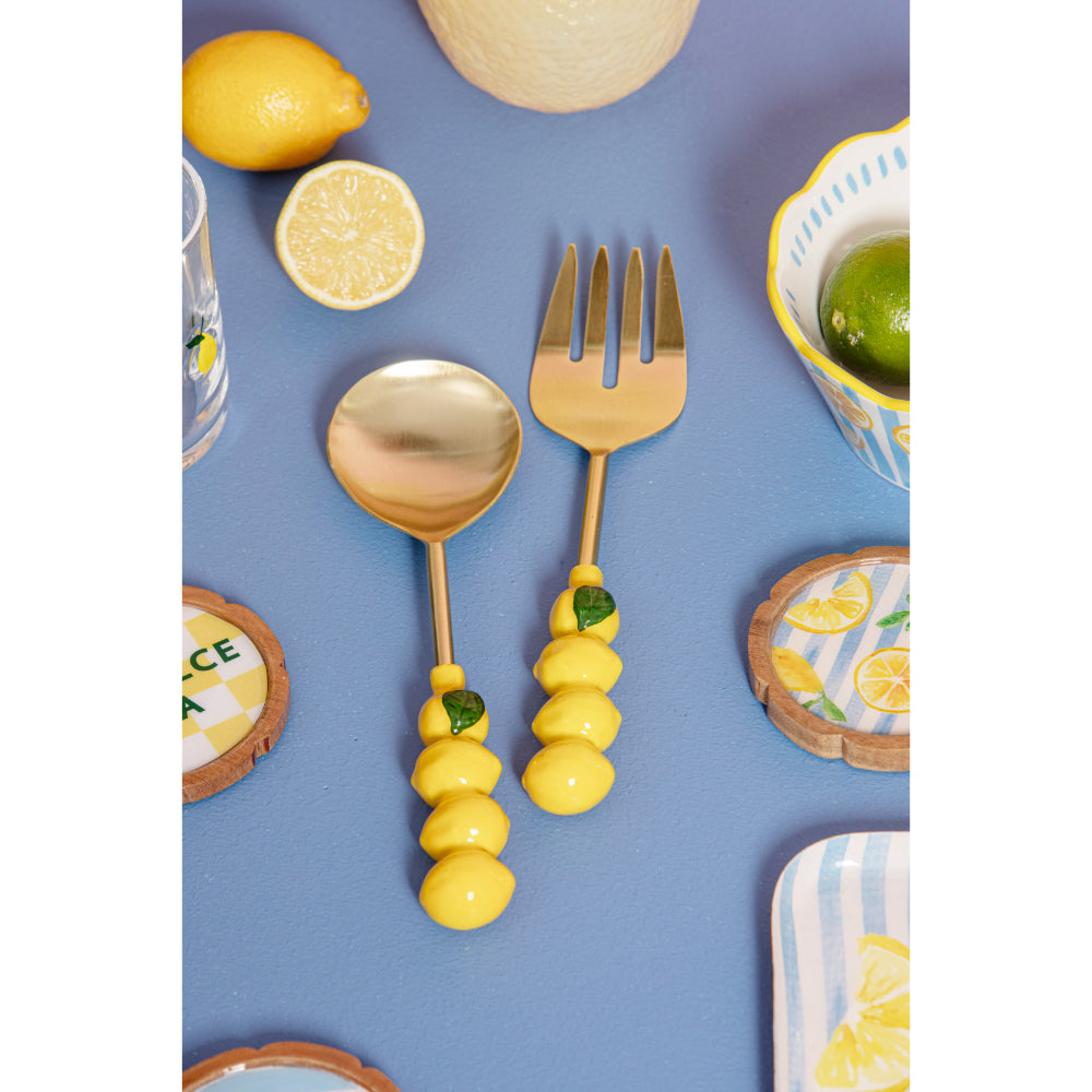 Ladelle Capri Lemon Salad Servers