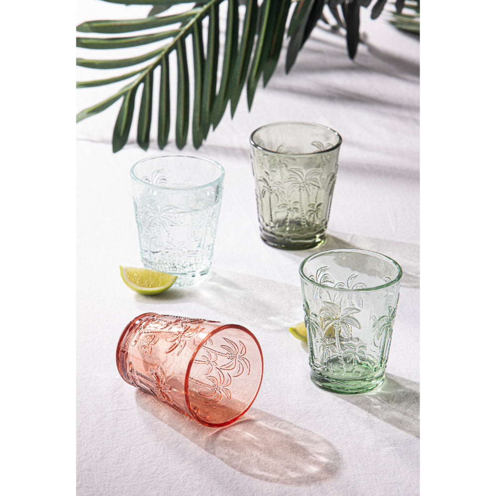 Ladelle Panama Palm Set Of 4 Tumblers