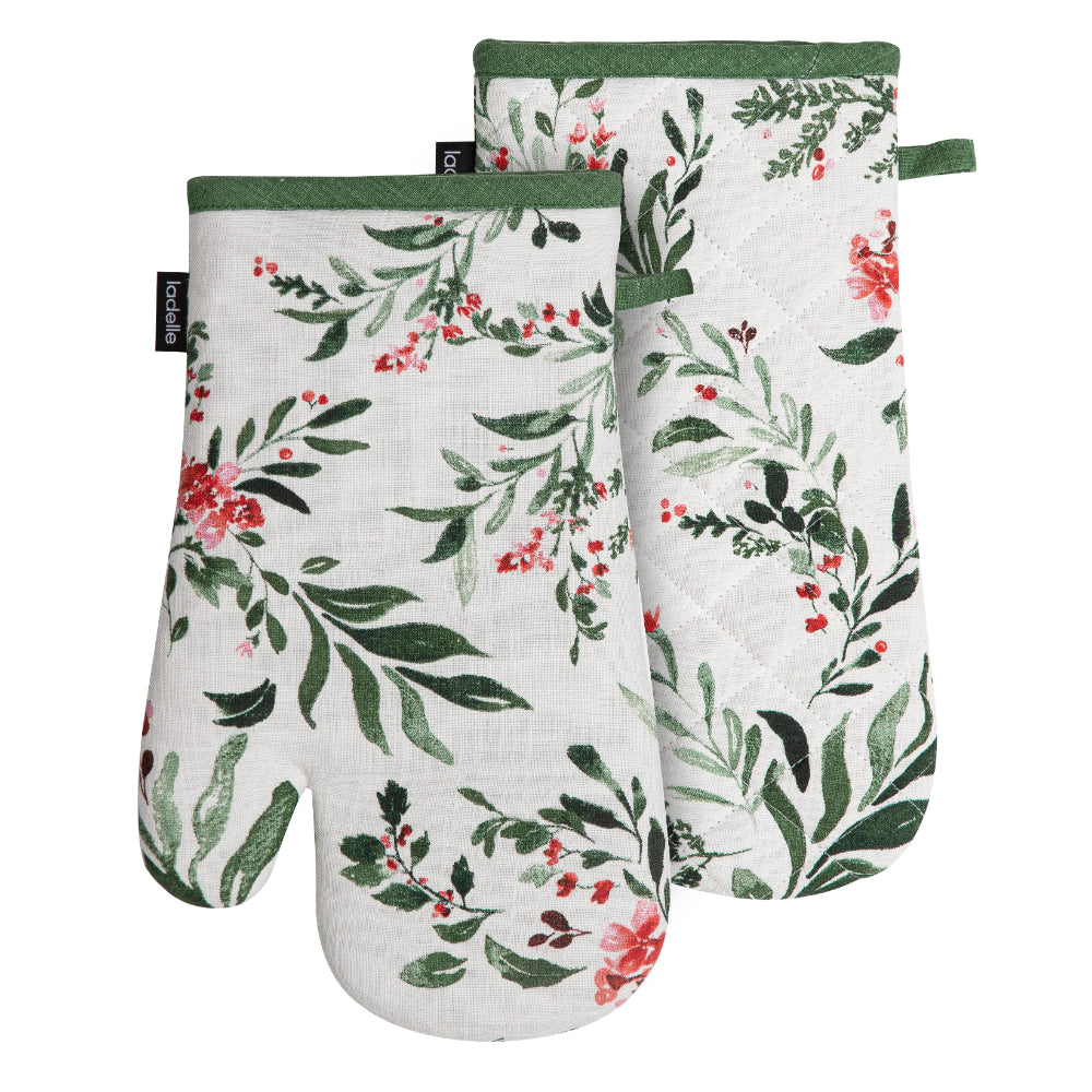 Ladelle Laurel Set Of 2 Oven Mitts
