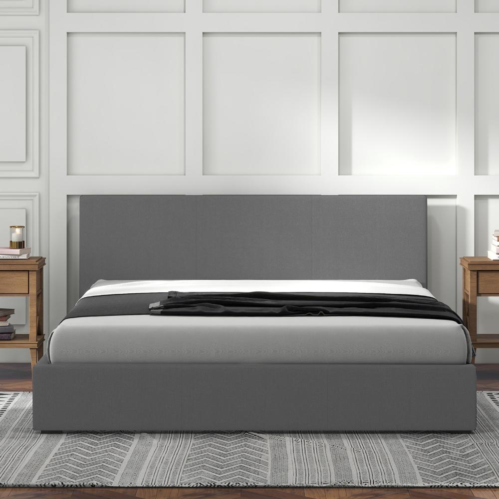Milano Decor Sienna Luxury Bed With Headboard Grey