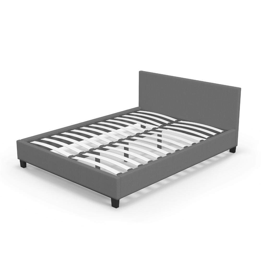 Milano Decor Sienna Luxury Bed With Headboard Grey