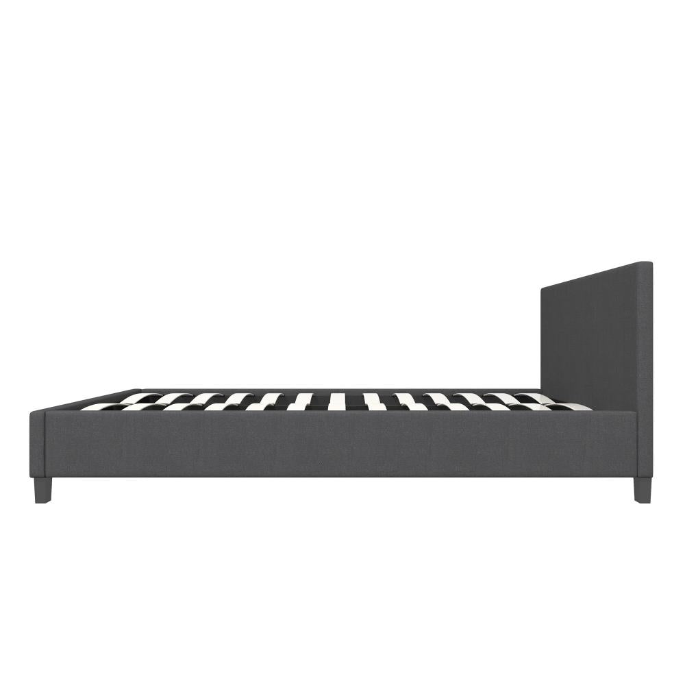 Milano Decor Sienna Luxury Bed With Headboard Charcoal