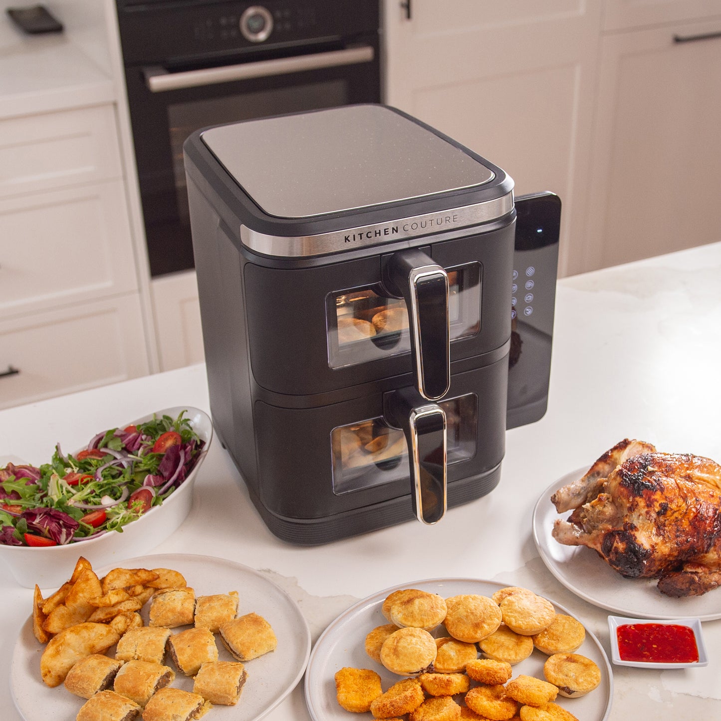 Kitchen Couture Clear View Vertex Dual Draw Air Fryer 11L