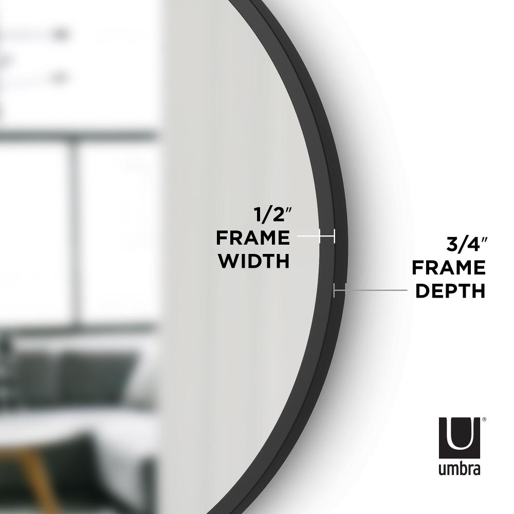Umbra Hub Mirror 45cm Black