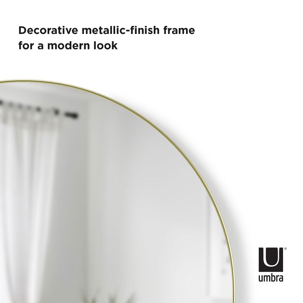 Umbra Hubba Arched Mirror Brass