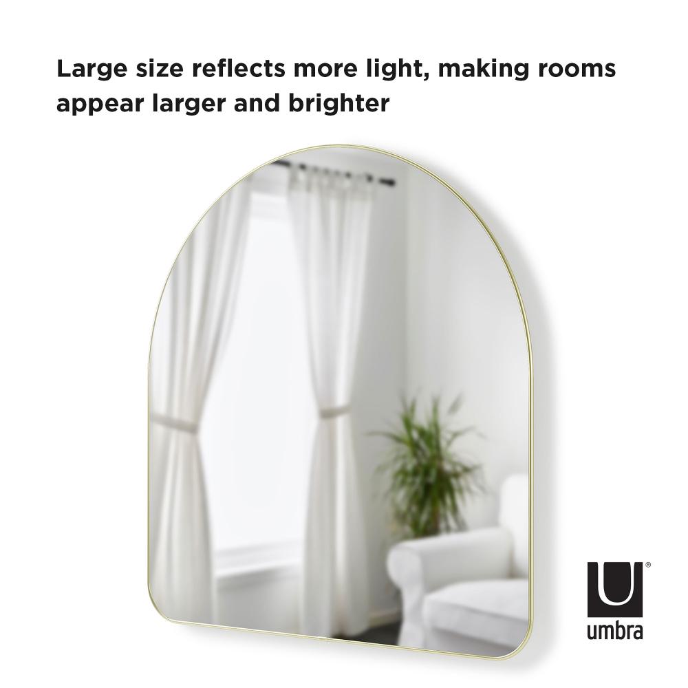 Umbra Hubba Arched Mirror Brass