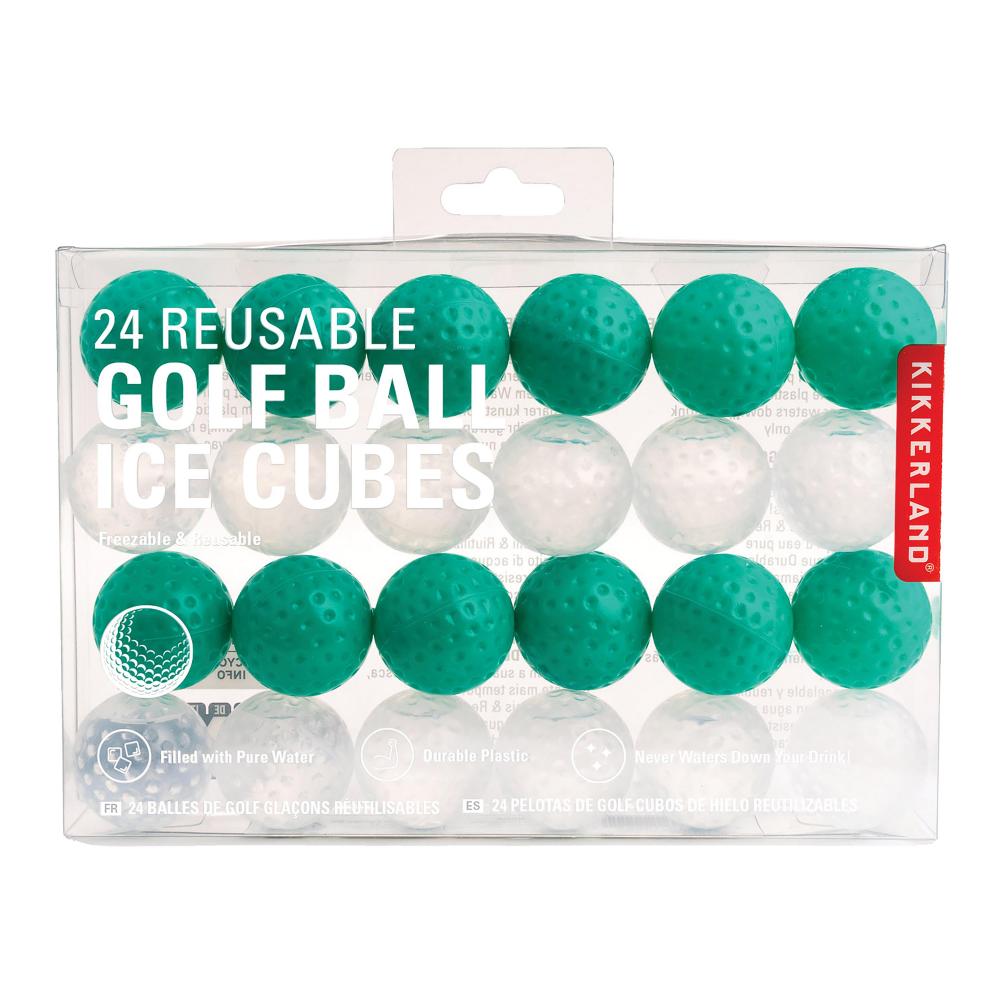 Kikkerland Set of 24 Golf Ball Ice Cubes