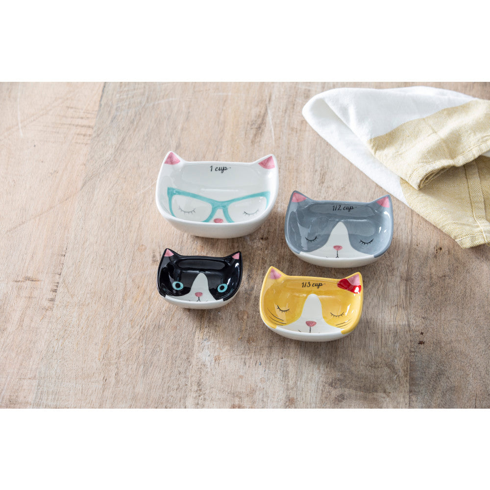 Davis & Waddell Kitty Crew Set of 4 Measuring Cups