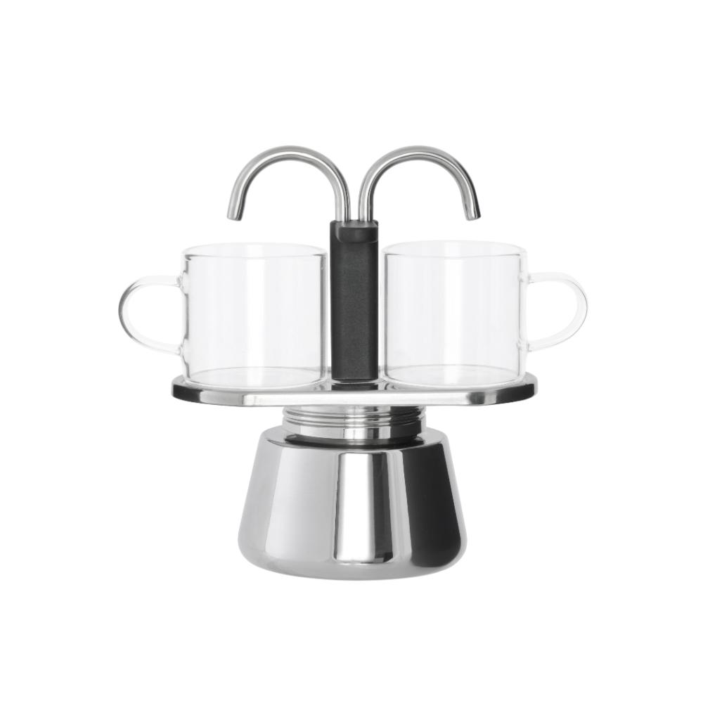 Leaf & Bean Piazza 2 Cup Mini Stovetop Espresso Maker