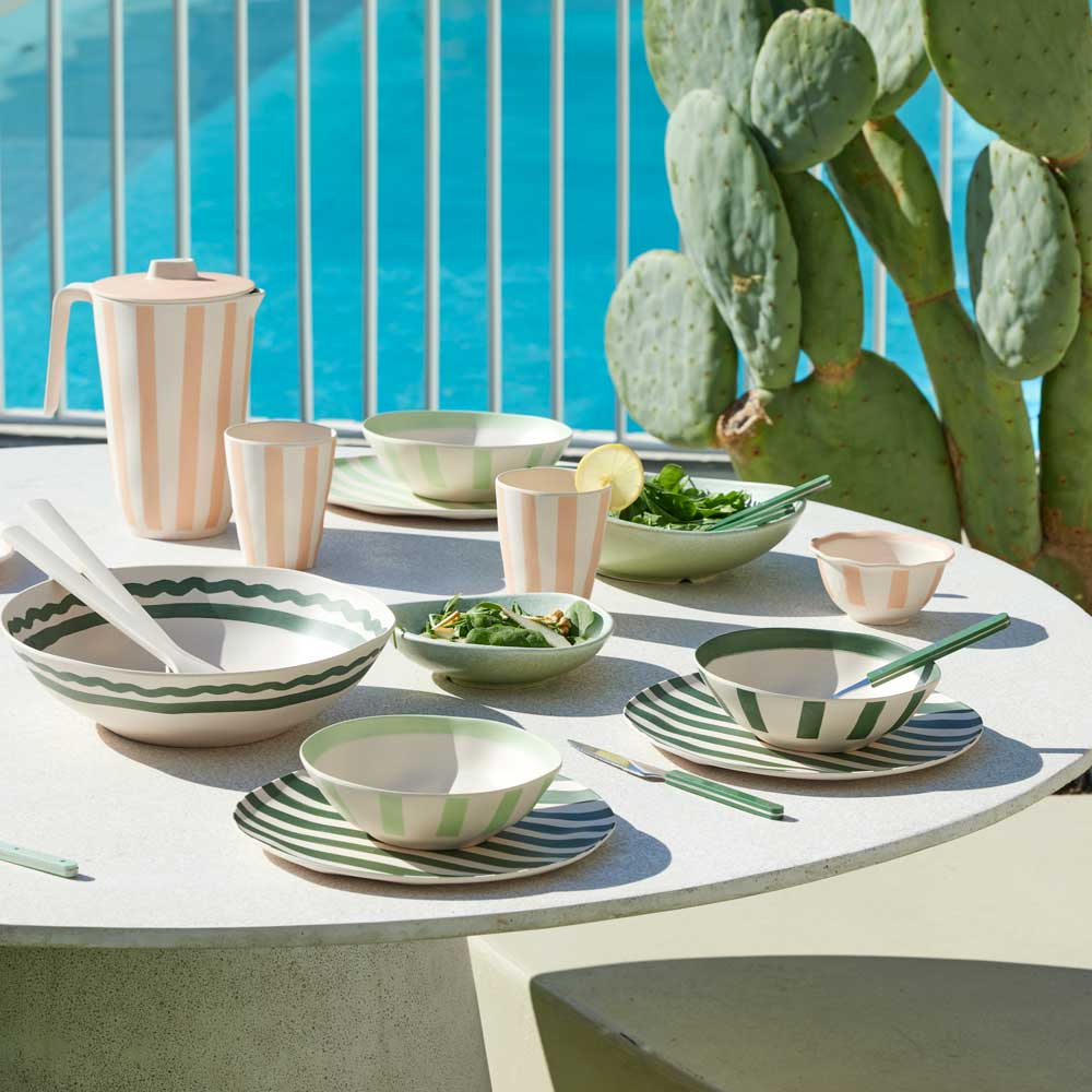 Davis & Waddell Saltara Set of 3 Bamboo Condiment Bowls