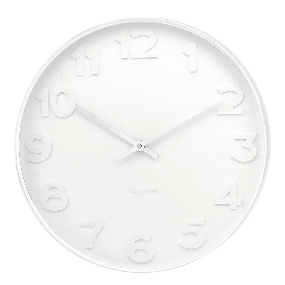 Karlsson Mr White Wall Clock Large at House