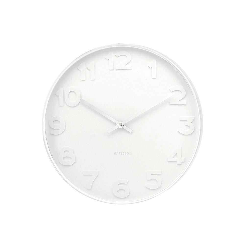 Karlsson Mr White Wall Clock Small at House