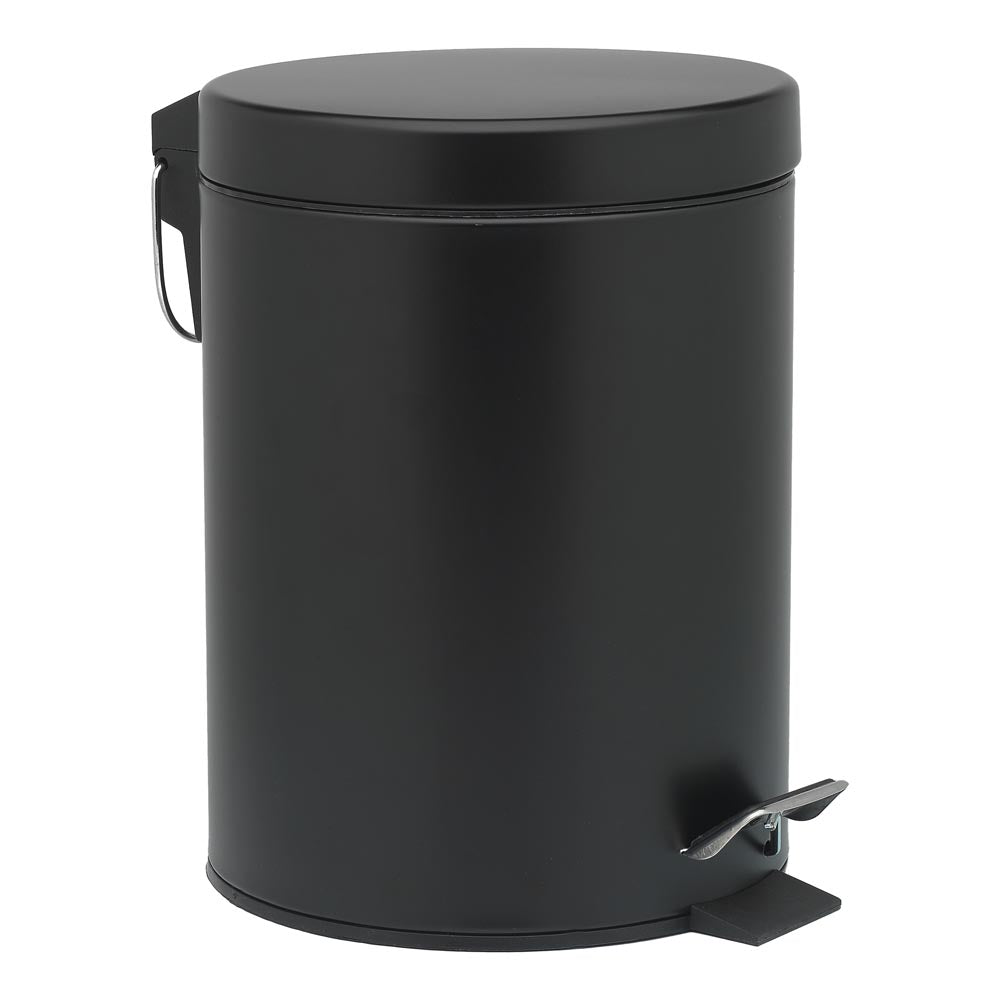 Porto Utility Soft Closing Pedal Bin 5L Black - House