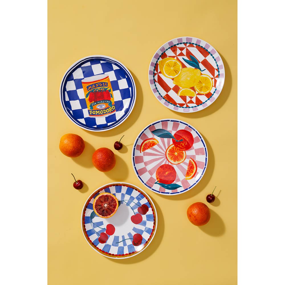 Porto Valentina Set of 4 Assorted Side Plates 20cm at House