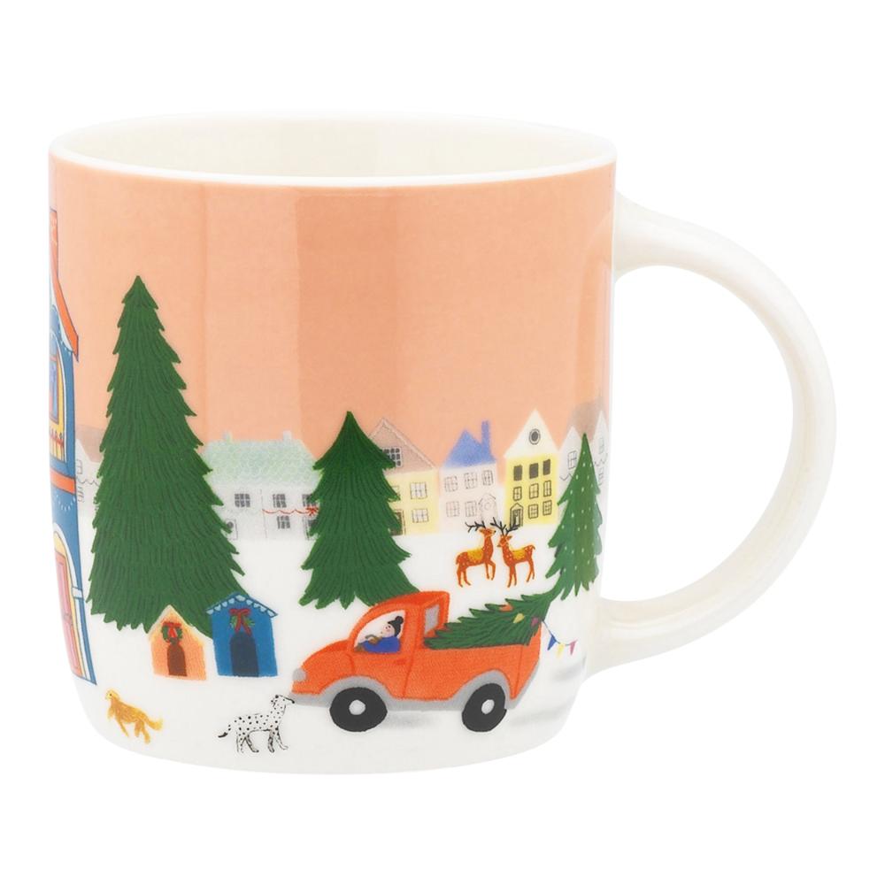 Porto Night Before Christmas Mug 330ml Red Truck