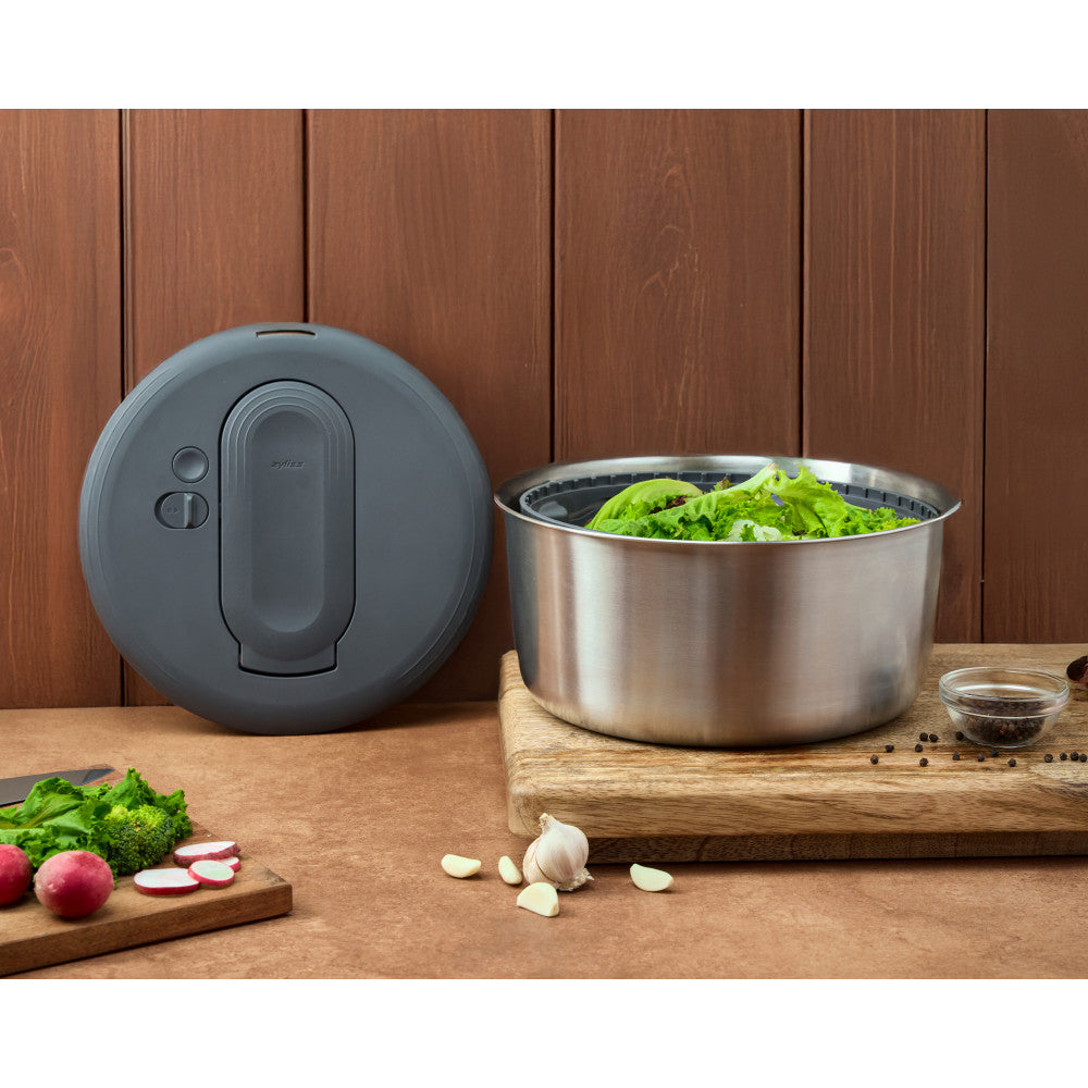 Zyliss Swift Dry Stainless Steel Salad Spinner Large