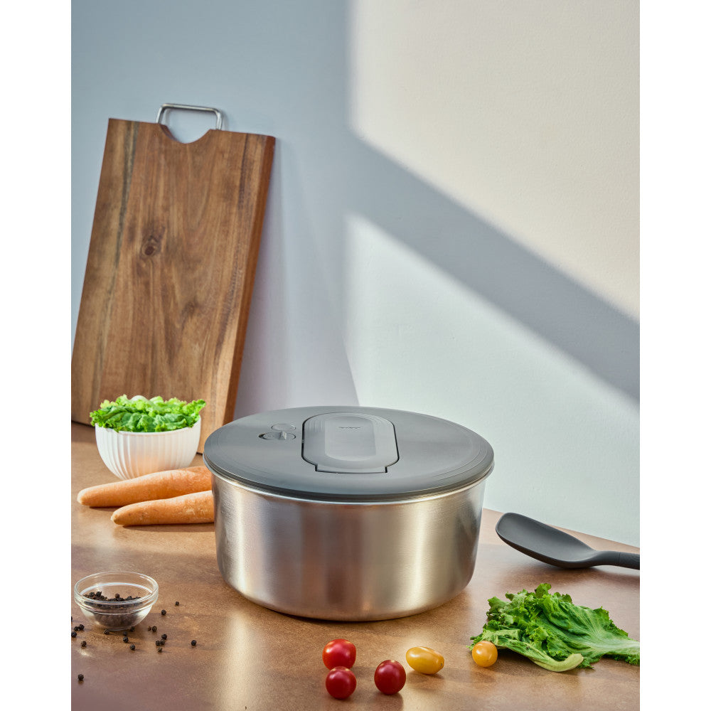 Zyliss Swift Dry Stainless Steel Salad Spinner Large