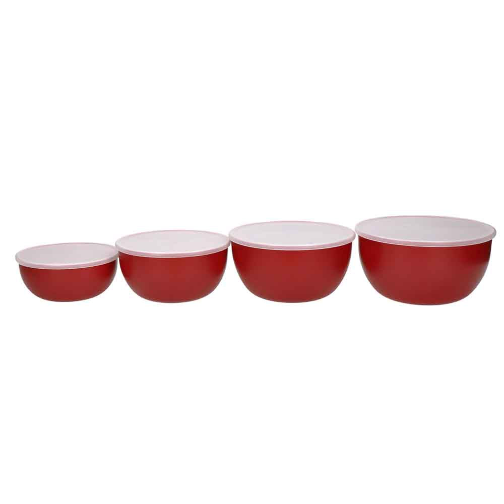 KitchenAid Set of 4 Mixing Prep Bowls with Lids