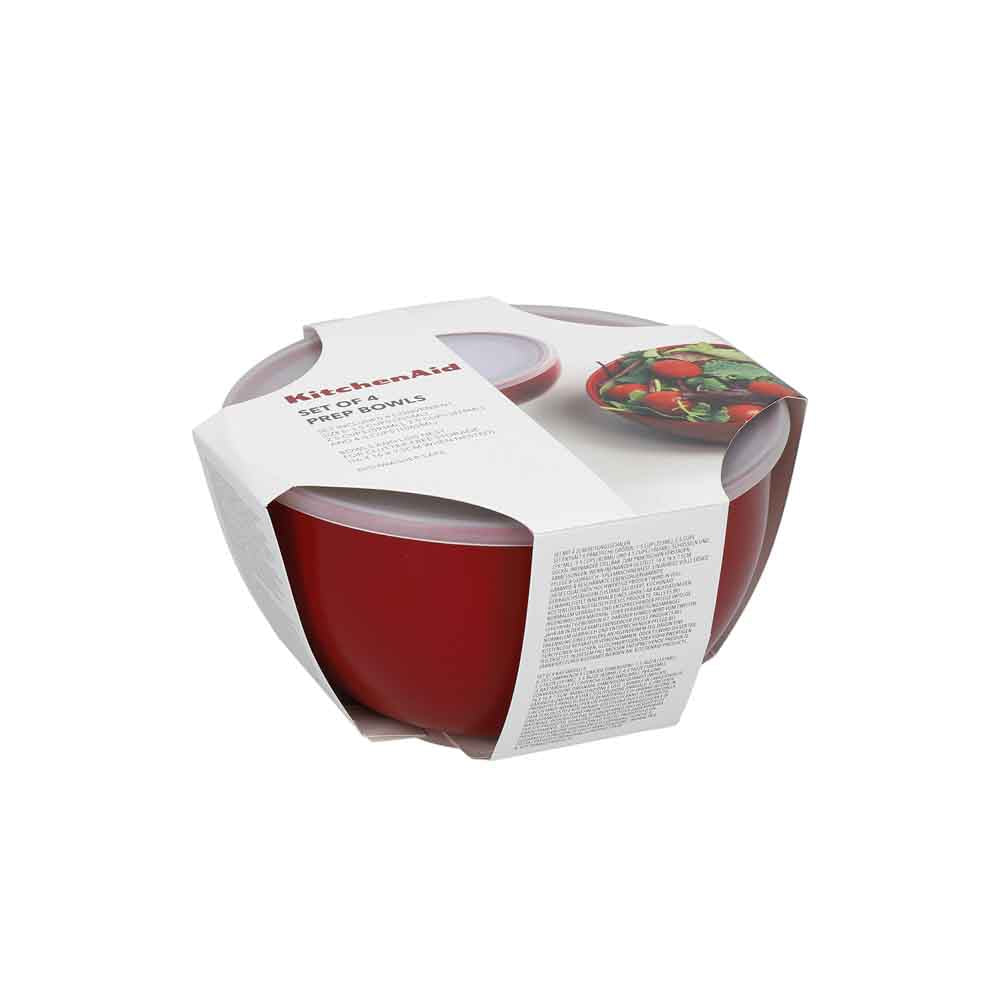 KitchenAid Set of 4 Mixing Prep Bowls with Lids