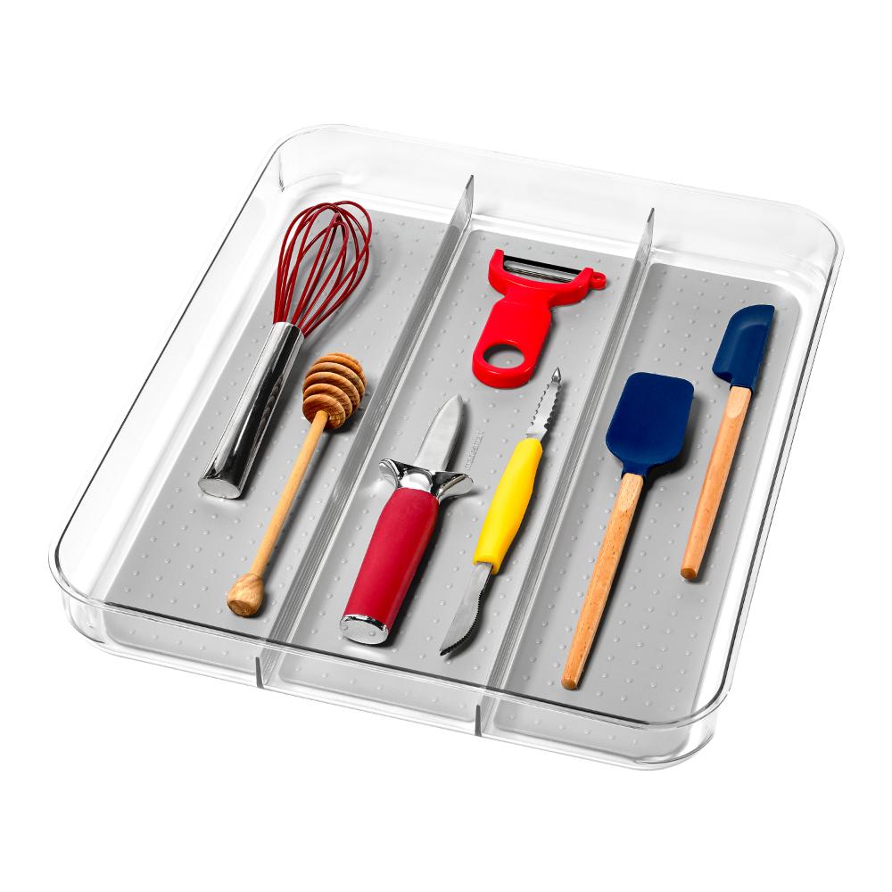 madesmart Clear Soft Grip Utensil Tray
