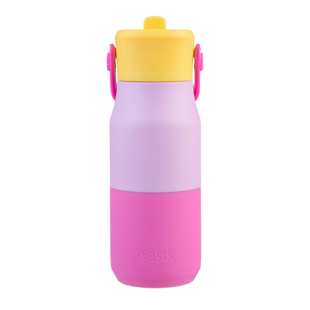 Oasis Stainless Steel Double Wall Insulated Junior Drink Bottle with Sipper 400ml
