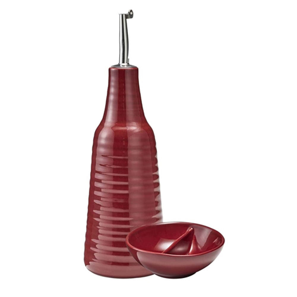 Ecology Ottawa Oil Bottle & Salt Dish Set Market Garden