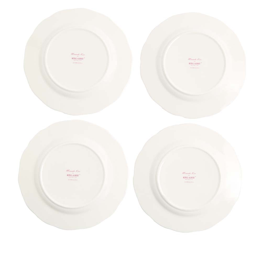 Miranda Kerr for Royal Albert Australiana Set of 4 Plates