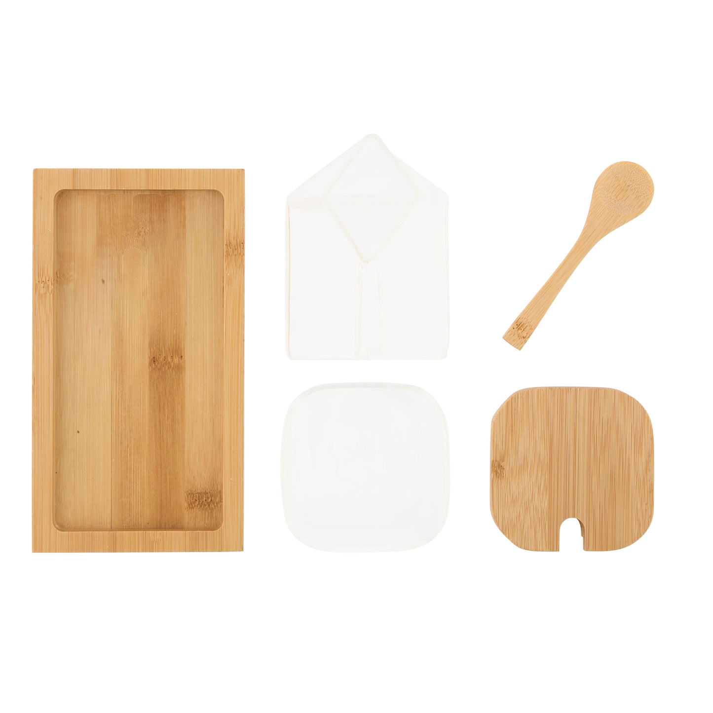 Leaf & Bean Glass Milk & Sugar Set