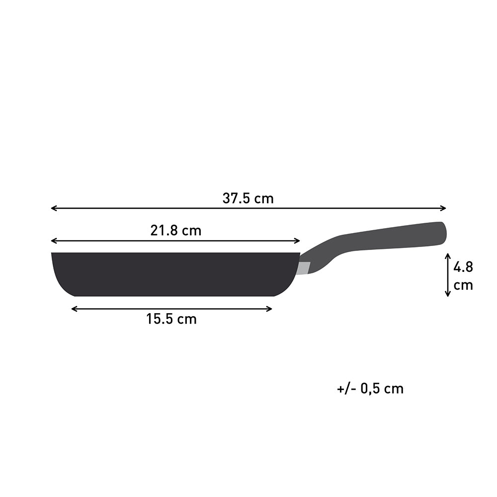 Tefal Revive Ceramic Induction Non-Stick Frypan 20cm measurements infographic at House