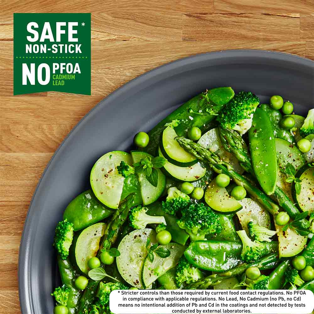 Tefal Revive Ceramic Induction Non-Stick Wok 28cm infographic at House