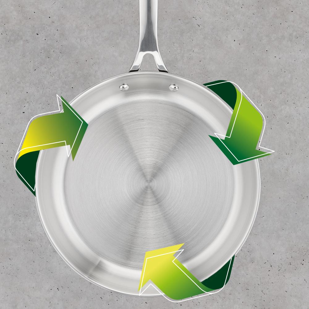 Jamie Oliver by Tefal Cook Smart Induction Stainless Steel Uncoated Frypan 24cm