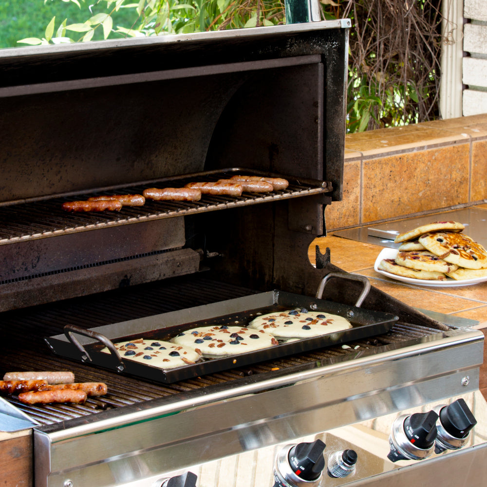 Lodge 18x10 Inch Seasoned Carbon Steel Griddle