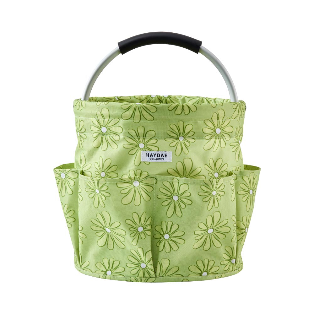 HAYDAE COLLECTIVE Foldable Bucket Bag with Pockets - House