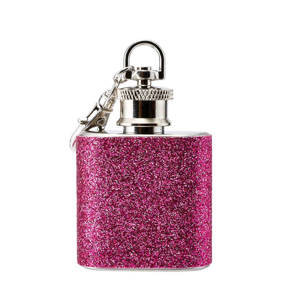 Daily Dose by Ambrosia Mini Glitter Flask Keyring - Surprise Style Selection