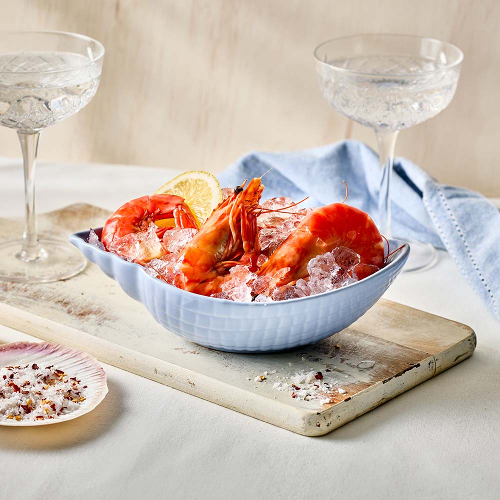 Ambrosia Azure Shell Bowl