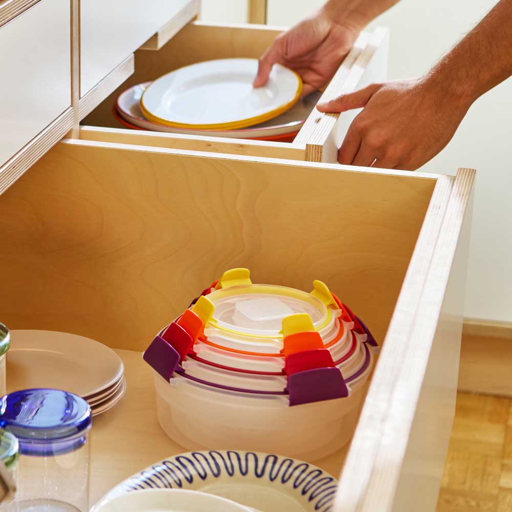 Joseph Joseph Nest Lock 4-Piece Round Multi-Size Storage Container Set at House