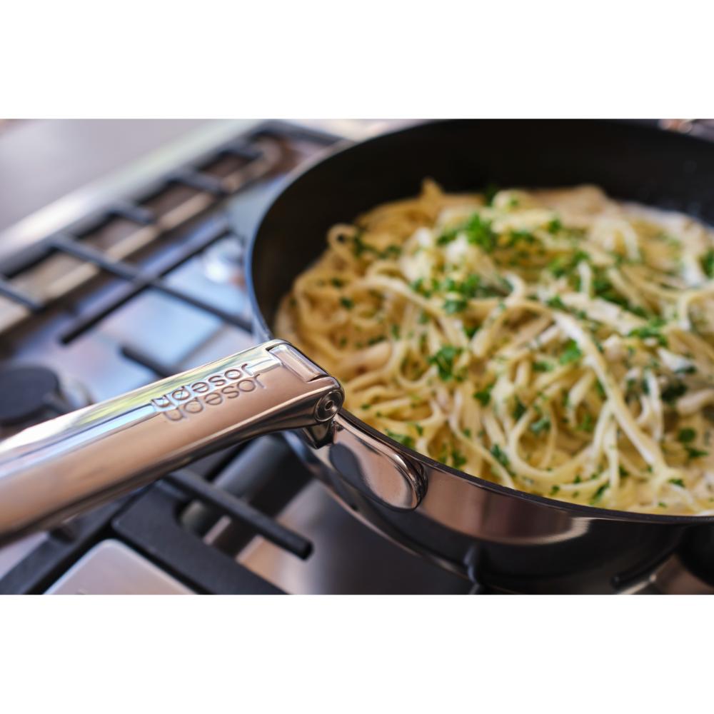 Joseph Joseph Space Steel Non Stick Stainless Steel Frypan 28cm