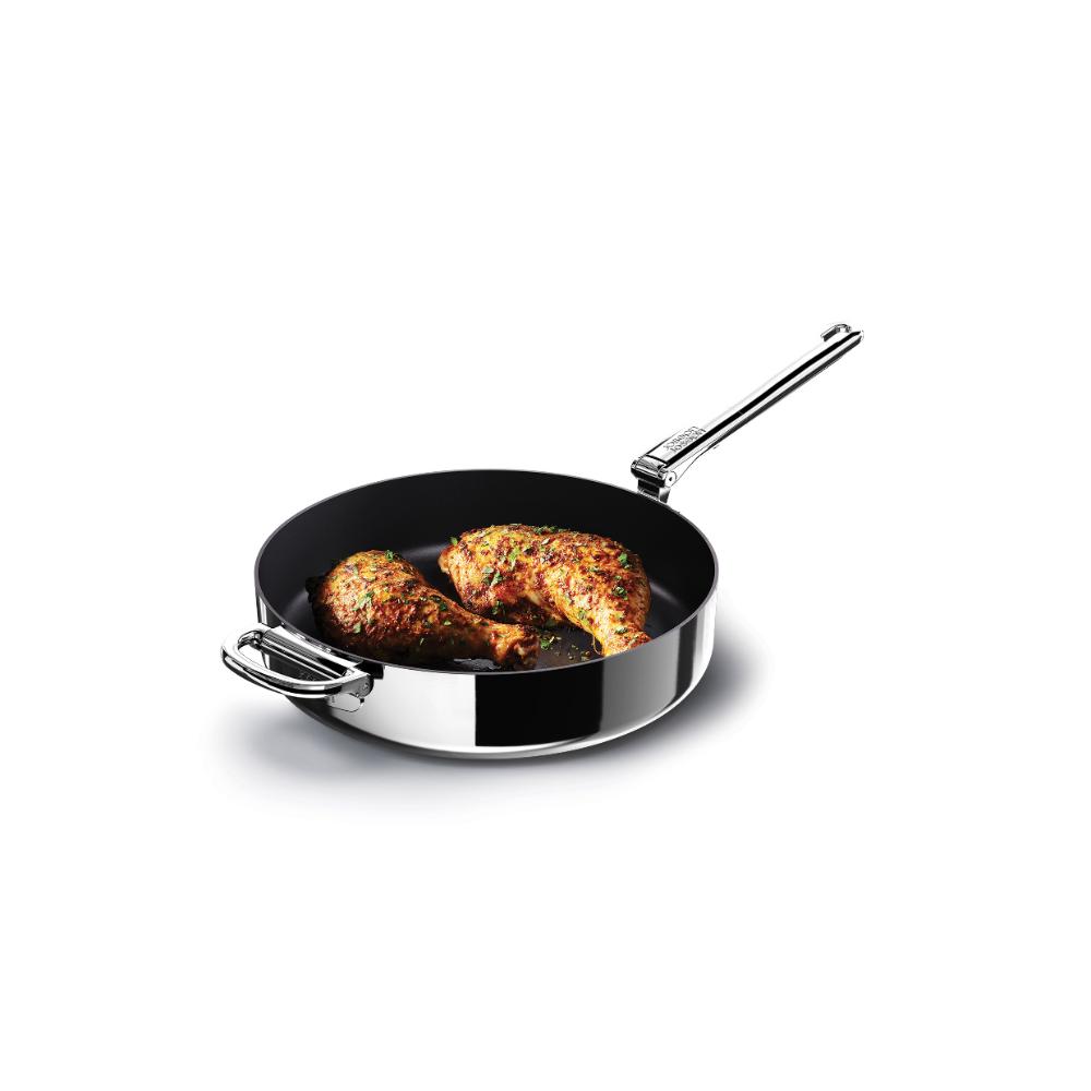 Joseph Joseph Space Steel Non Stick Stainless Steel Frypan 28cm