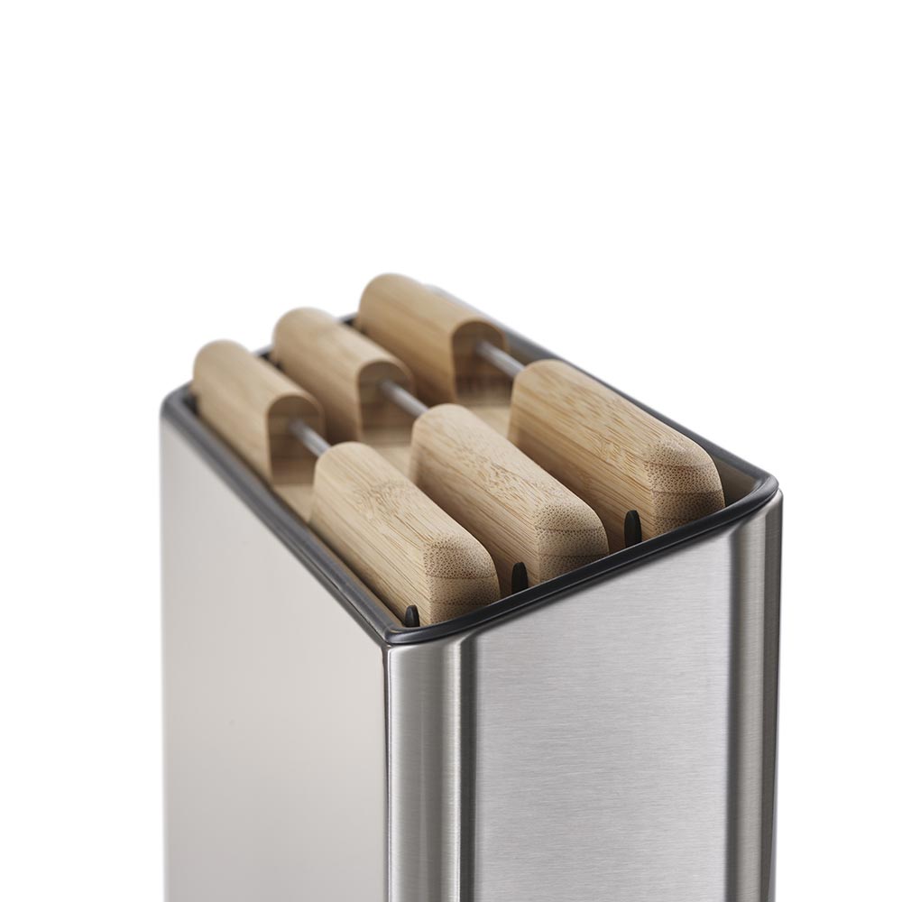 Joseph Joseph Folio Steel Bamboo 3 Piece Chopping Board Set with Storage Case