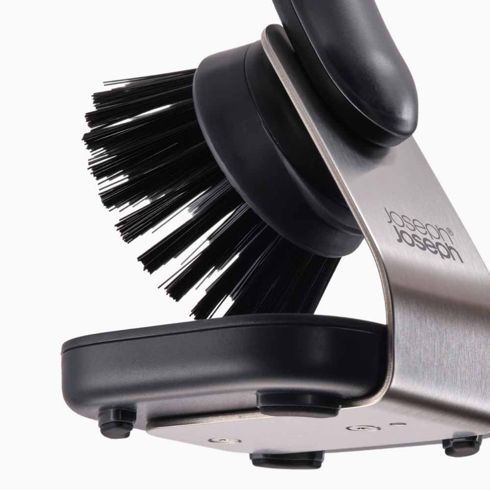 Joseph Joseph Sinktech Dish Brush With Stainless Steel Storage Stand at House