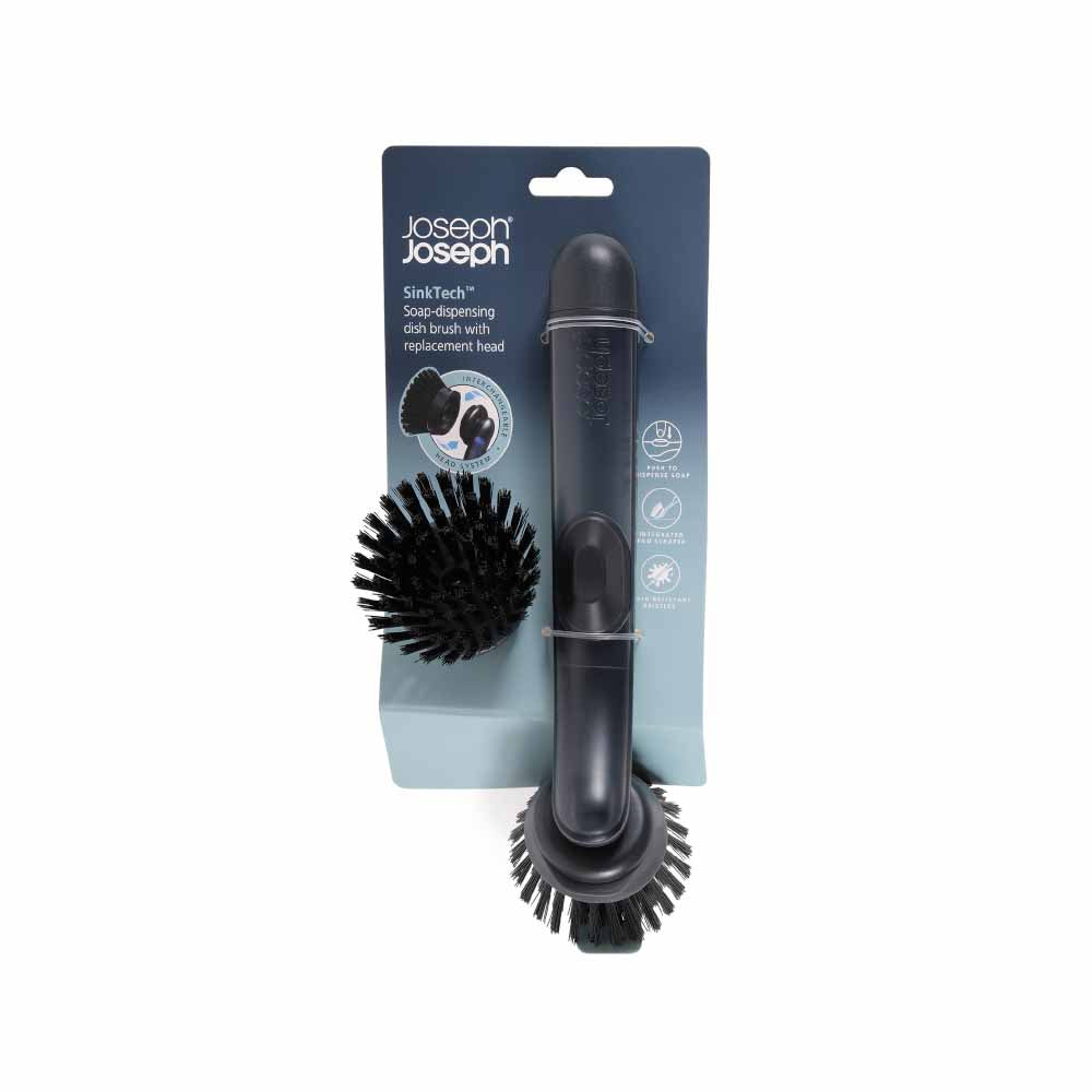 Joseph Joseph Sinktech Soap-Dispensing Dish Brush With Replacement Head at House