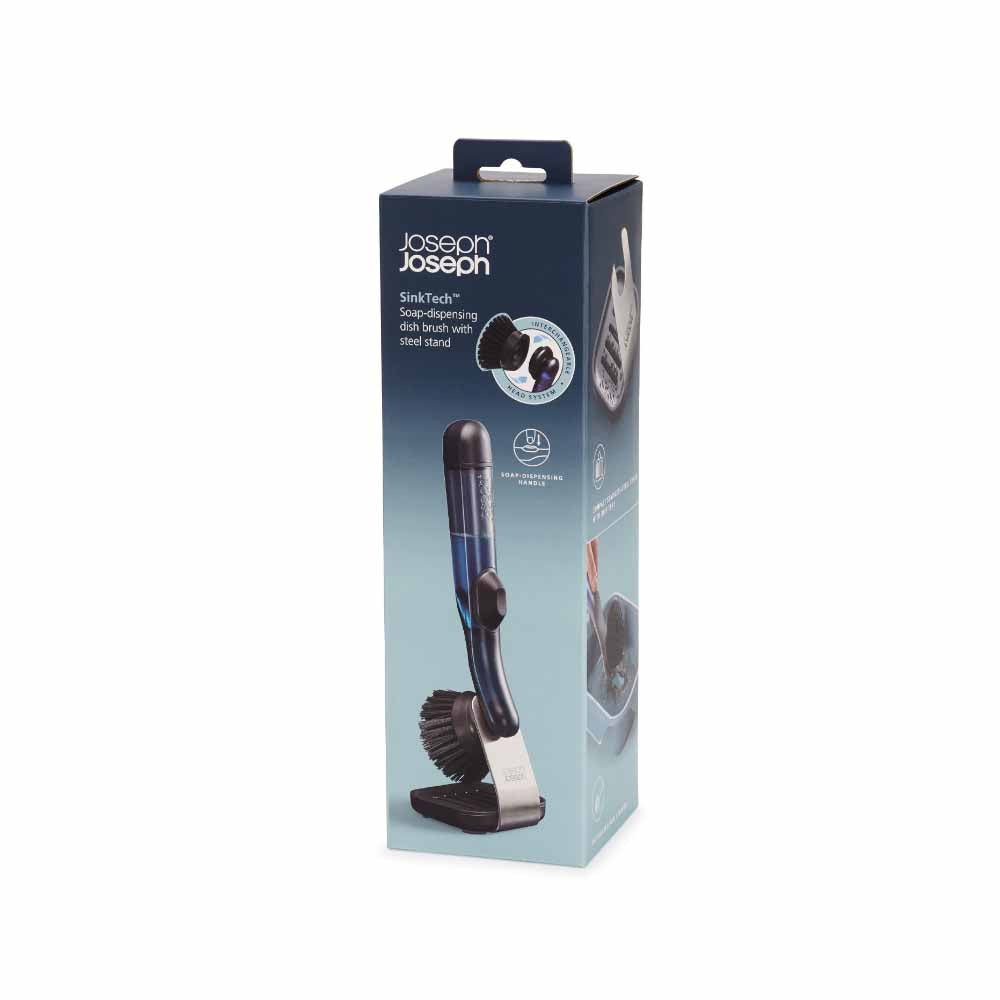 Joseph Joseph Sinktech Soap-Dispensing Dish Brush With Storage Stand at House